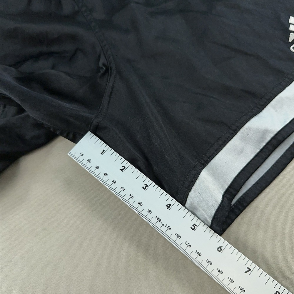 Adidas Vintage Rare Soccer Shorts Silky Dazzle Black White Climalite Men's Small - Picture 7 of 10